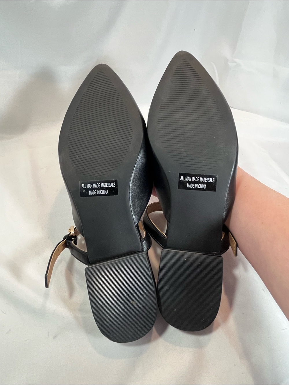 Dolce Vita Black Pointed Mary Jane Flat with Ankle Strap - Picture 10 of 10
